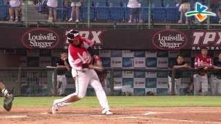 20130818 CPBL 獅vs猿 6下 唐肇廷快速橫移接殺飛球