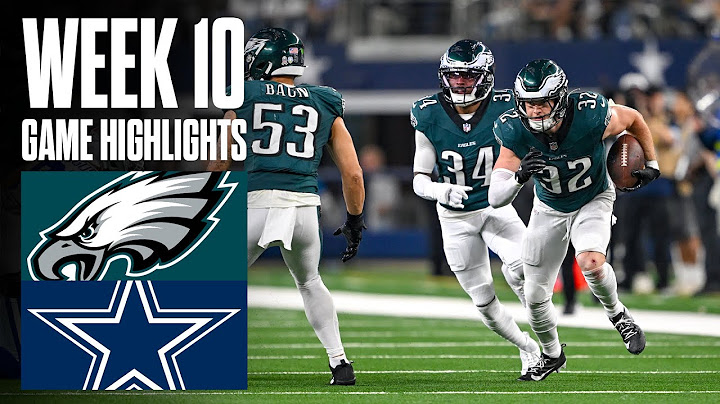Eagles vs Cowboys | Week 10 Highlights