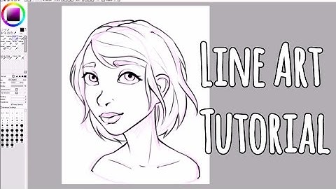 Paint Tool SAI Tutorial For Beginners - How to Line Art