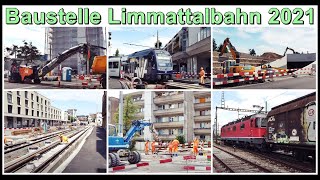 Baustelle Limmattalbahn 🏗️ Schlieren bis Killwangen-Spreitenbach 🇨🇭🚲