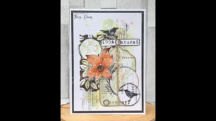 100% Natural Simple Layered Card