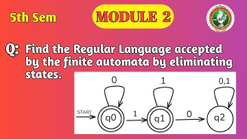 VTU 5th Sem TOC | Find Regular Expression by Eliminating States | Module 2 – Finite Automata |BCS503