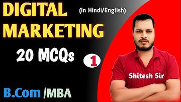 Digital Marketing MCQs | Multiple Choice Question|Part-1| B.Com 4rth Semester