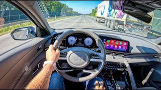 NEW Hyundai Elantra 2024 [1.6 MPI 123hp] |0100| POV Test Drive #2068 Joe Black