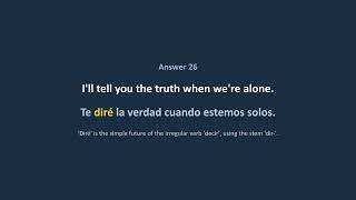 #62 B1 - Intermediate Spanish Quiz | Simple future tense