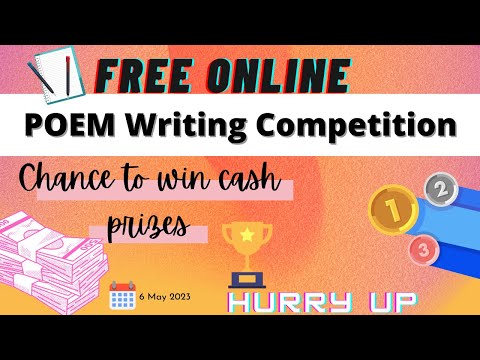 Free Online Poem Competition 2023 || Win cash prizes