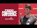 Cade Otton on Baker Mayfield’s Advice on Becoming a Father | Press Conference | Tampa Bay Buccaneers