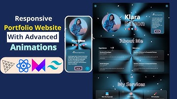 Build an Animated Portfolio Website with Background Music - React js, Three js, TailwindCss