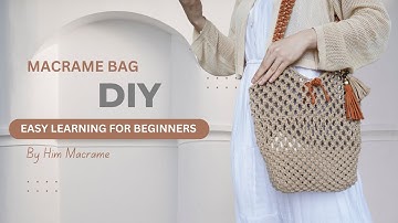 단계별 마크라메 그물 가방 튜토리얼: 스타일리시하고 친환경적인 가방 만들기! 간단한 DIY 프로젝트