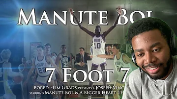 WOW... I HAVE SO MUCH RESPECT FOR HIM!!! Manute Bol - 7 foot 7 Reaction