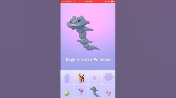 Finally evolving my onix into a steelix
