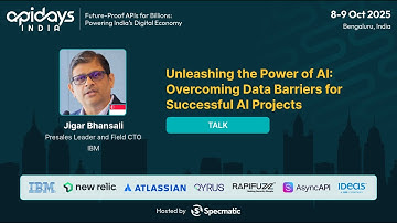 Overcoming Data Barriers for Successful AI Projects by Jigar Bhansali #apidaysindia
