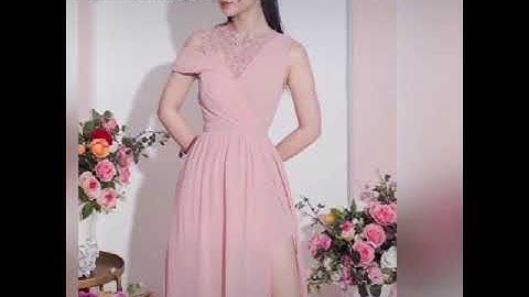 [BIG SIZE] Đầm Maxi Xẻ Tà Rớt Vai Dự Tiệc Sang Trọng