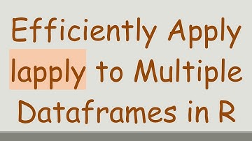 Efficiently Apply lapply to Multiple Dataframes in R
