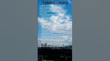 Tableau story