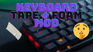 How To Mod Razer Huntsman Mini Tape + Foam Guide (Links in Bio)