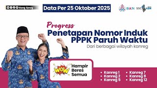 UPDATE OCTOBER 22, 2025 | Part-Time PPPK NIP Progress Nearly Complete! Many are Above 95%.