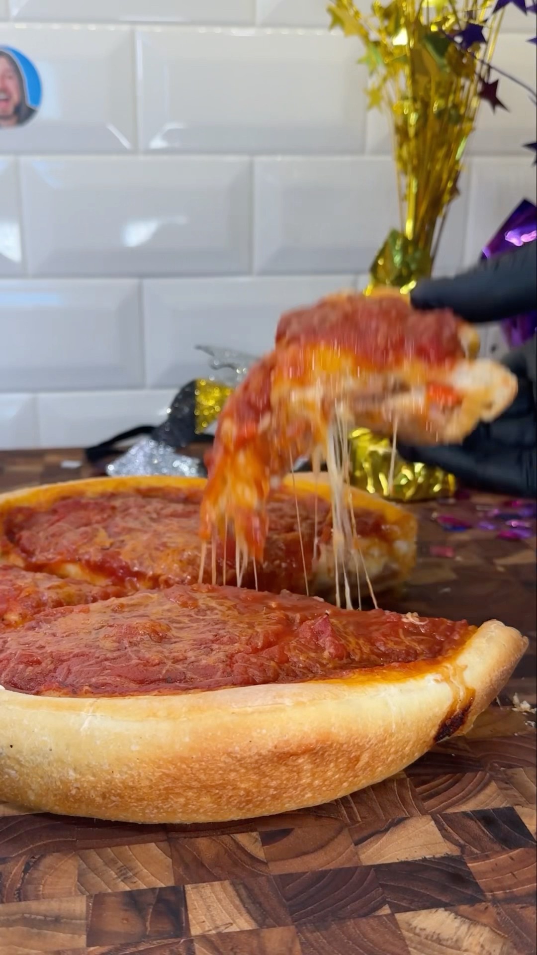 Cajun deep dish pizza ? #shorts