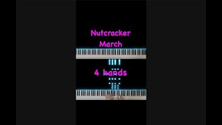 Tchaikovsky / The Nutcracker, March, 4 hands piano,  チャイコフスキー　くるみ割り人形 行進曲 ピアノ連弾