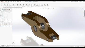 How to design Rocker Arm in Solidworks