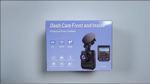 4K Dash Cam with WiFi&GPS B-T47 Unboxing Video
