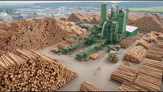 Inside $40M Mississippi Mill Processing Million Tons of Massive Logs | Heavy Woodworking Machinery