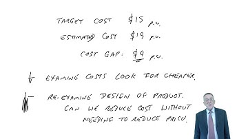 ACCA F5 The use of the target cost - Lecture 2