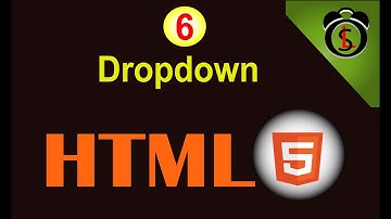 How To Add Dropdown in HTML5 | HTML Tutorial 6