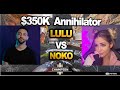 NRG Lulu vs TSM noko ( 1v1 last 2 squad ) in  $350K  Annihilator Tournament..  ( apex legends )