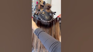 The best way to install weft hair extensions?! #weftextensions #hairextensions #extensions #tutorial