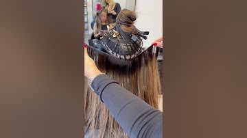 The best way to install weft hair extensions?! #weftextensions #hairextensions #extensions #tutorial