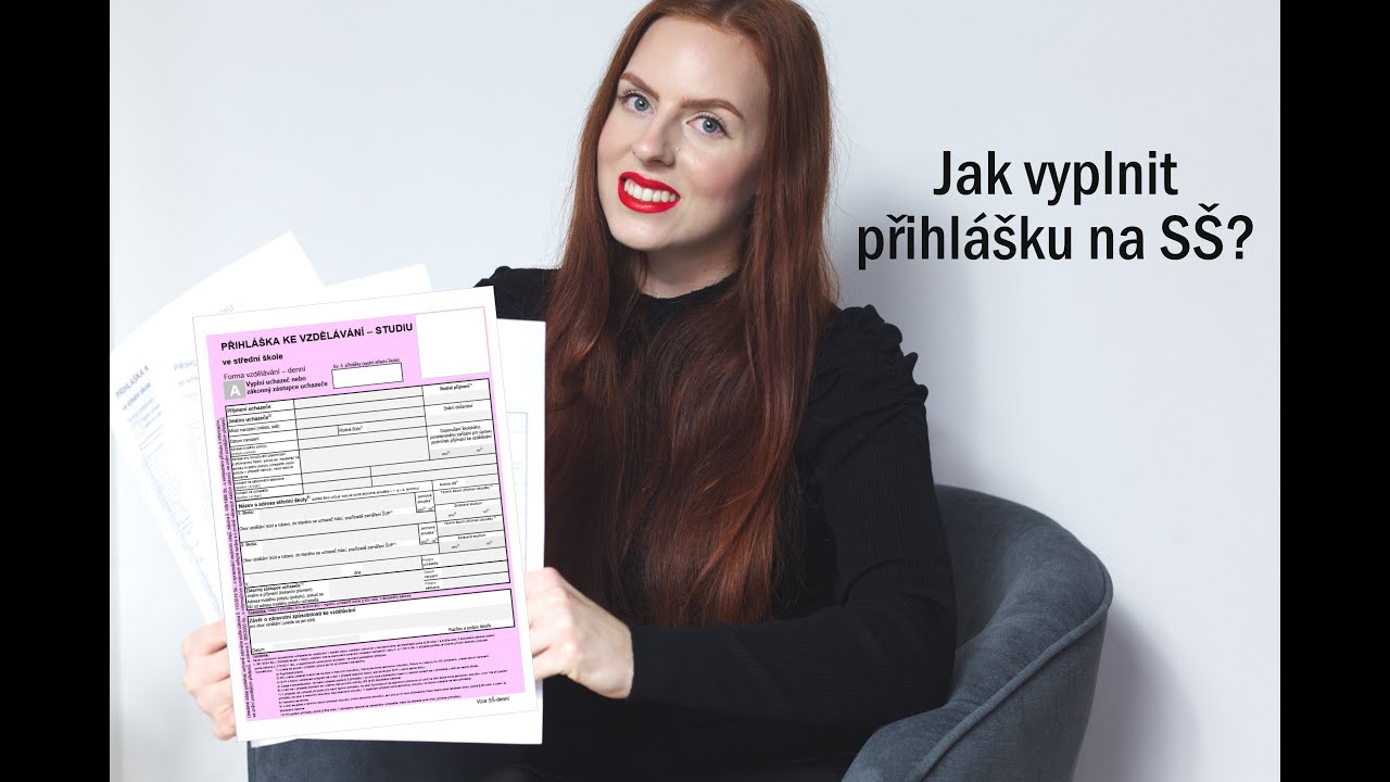 Návod na vyplnění přihlášky na SŠ - YouTube
