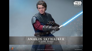 Hot Toys Star Wars Ahsoka Anakin Skywalker Clone Wars Era 1/6 Scale Collectible Figure