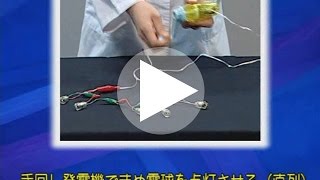 手回し発電機 HG（青ハンドル）【りかなび】ケニス株式会社