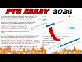 Pte Essay Template 2025 |New Changes|🤯Pawan Pte