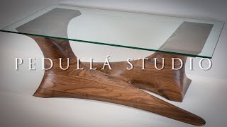 PEDULLA STUDIO | Building a Walnut Sculpted Coffee Table