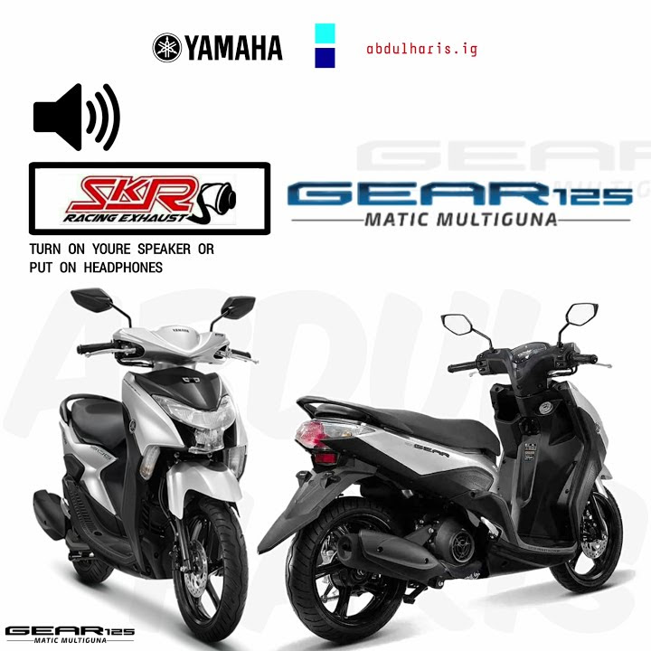 SPESIFIKASI YAMAHA GEAR 125 TERBARU   KNALPOT SKR RACING EXAUST🚀 #tiktok #shorts