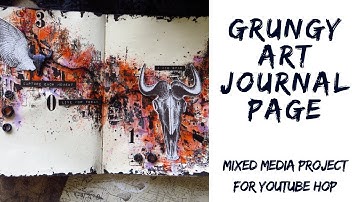Mixed media art journal  Youtube hop