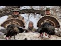 Up close and personal turkey double  3 generation hunt