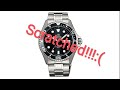 Я поцарапал новые часы/I scratched my brand new wristwatch.