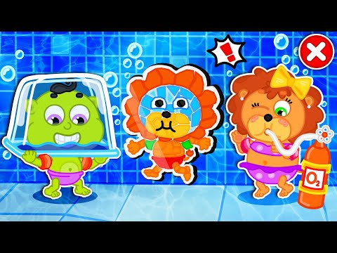 Маша и Леопольд. Мозаика в бассейне - Серии для всей семьи - Lion Family на русском - Мультик
