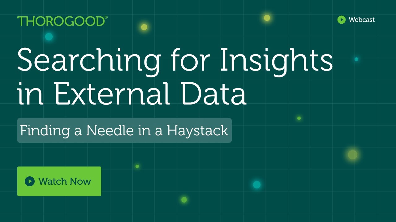 Searching for Insights in External Data: Finding a Needle in a Haystack ...