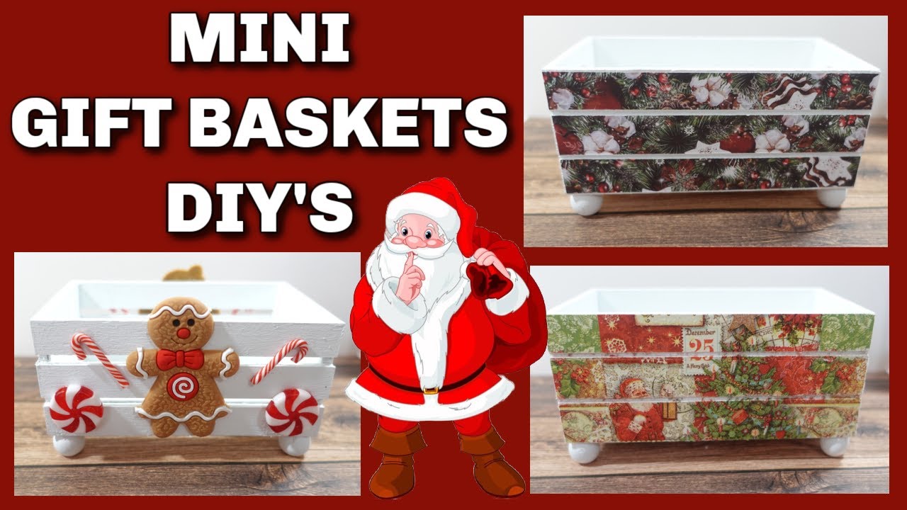 ПРОСТЫЕ МИНИ-ПОДАРОЧНЫЕ КОРЗИНЫ СВОИМИ РУКАМИ ИЗ ЯЩИКОВ DOLLAR TREE