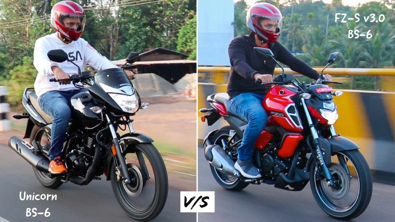 Honda Unicorn BS-6 v/s Yamaha FZ-S v3.0 