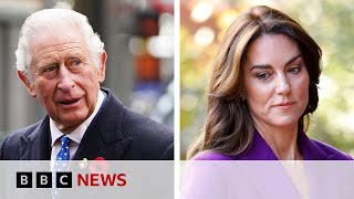 King Charles offers support to Kate after cancer announcement | BBC News