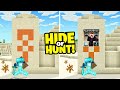 I made a Secret Minecraft DESERT TEMPLE Base! (Hide Or Hunt)