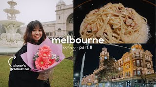 [melbourne/gold coast vlog] sister&#39;s graduation, van gogh exhibition, shopping 🇦🇺 PART 2