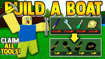 how to get ALL TOOLS!!🔨(glitch) | Build a boat for Treasure ROBLOX