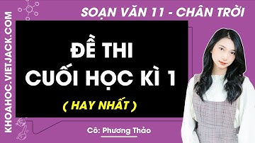 Đề thi Cuối học kì 1 - Ngữ văn lớp 11 - Chân trời sáng tạo (HAY NHẤT)