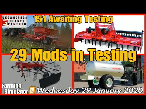 Mods in Testing fs19 No Mods in Modhub today farming simulator